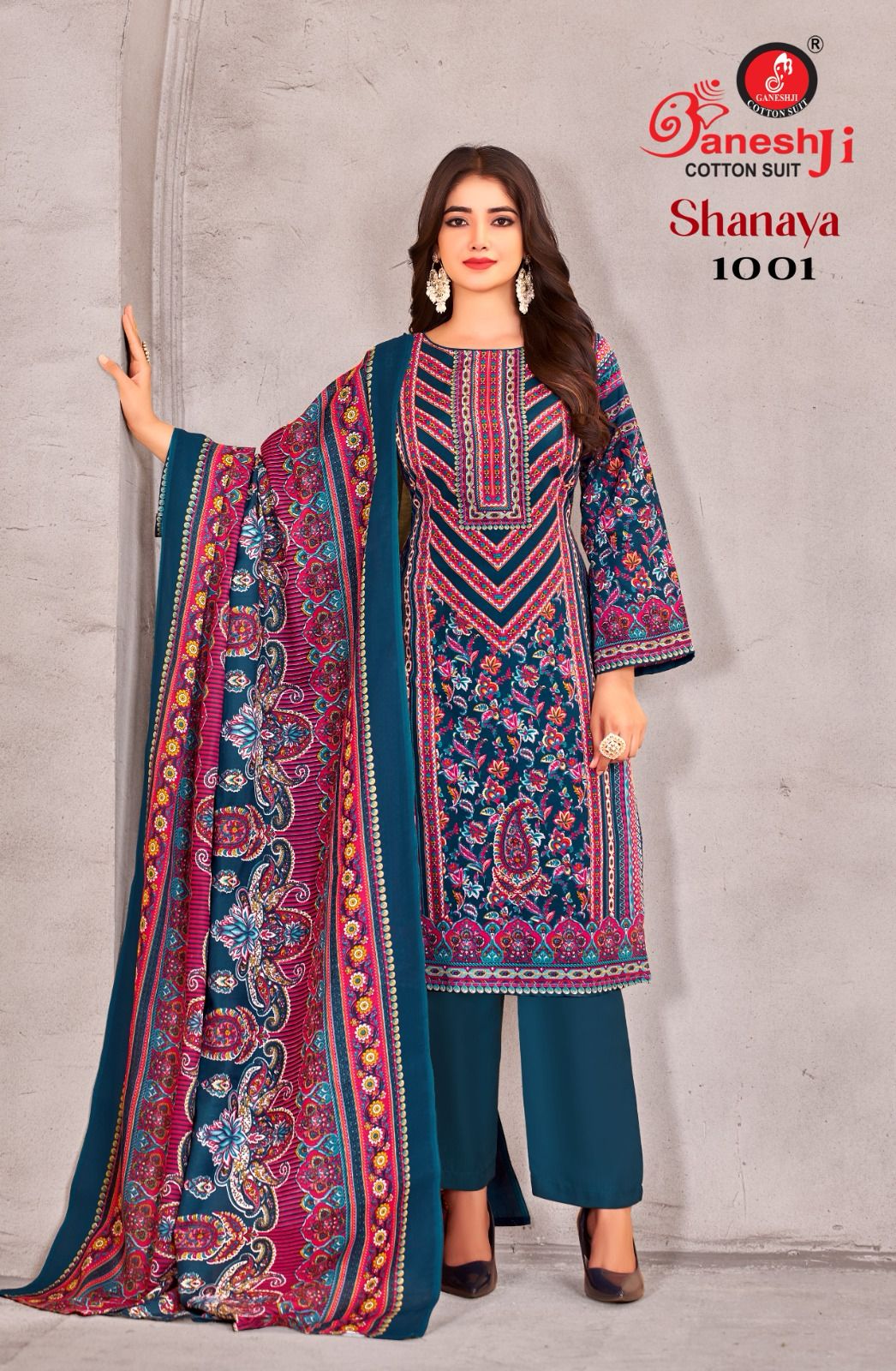 Shanaya Vol 1 By Ganeshji Karachi Cotton Dress Material Orders In India